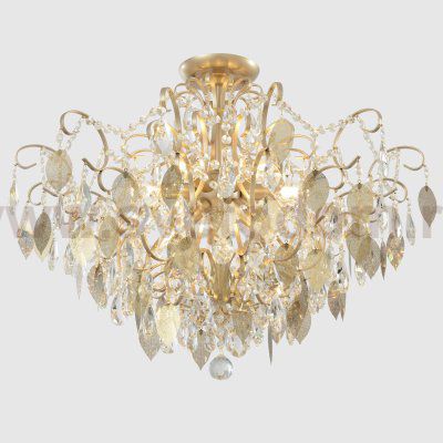 Светильник потолочный Crystallux ESMIRALDA PL9 GOLD ESMIRALDA