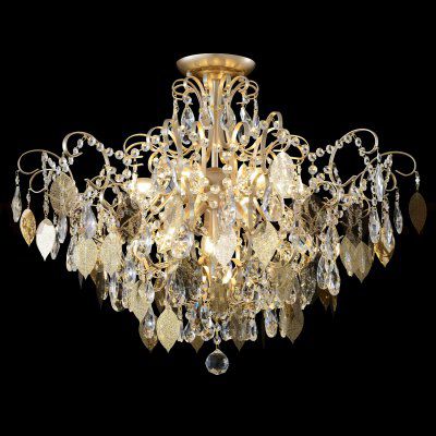 Светильник потолочный Crystallux ESMIRALDA PL9 GOLD ESMIRALDA