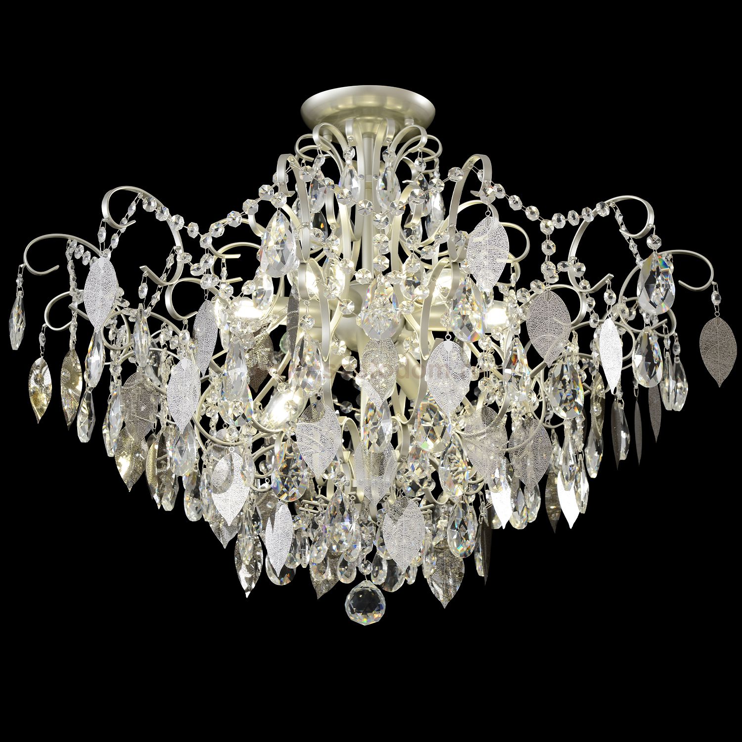 Светильник потолочный Crystallux ESMIRALDA PL9 SILVER ESMIRALDA