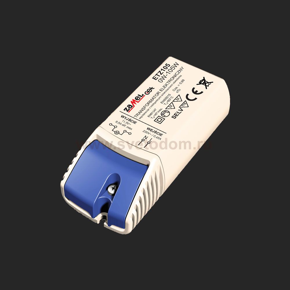 Zamel Электронный трансформатор 230/11,5V 0-105W IP20 (ETZ105)