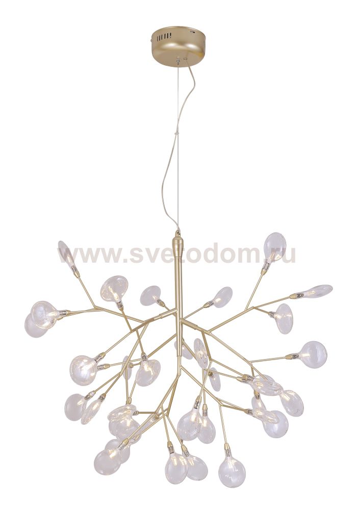 Светильник подвесной Crystal Lux EVITA SP36 GOLD/TRANSPARENT (1692/236)