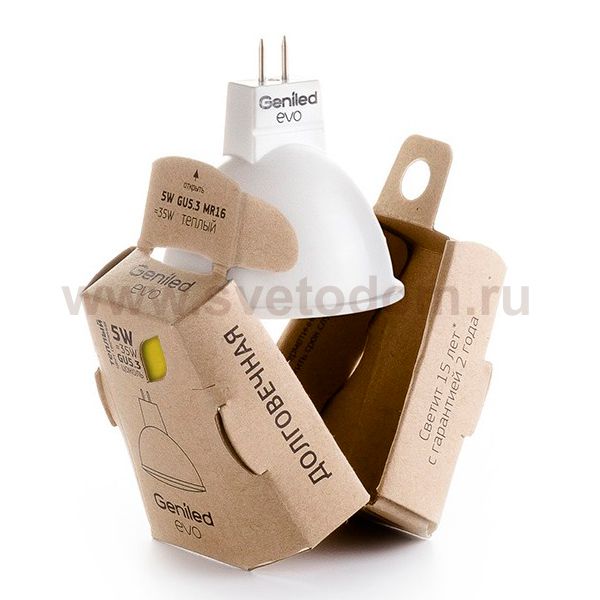 Лампа Geniled LED EVO GU5.3 MR16 5W 2700K 01193