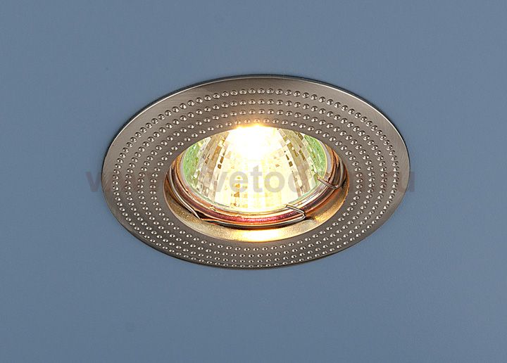 Точечный светильник круглый Elektrostandard 601 SN (сатинированный никель)