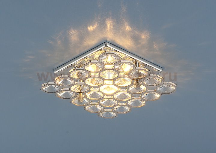 Светильник точечный с хрусталем Elektrostandard 7235 MR16 CH/CL хром/прозрачный