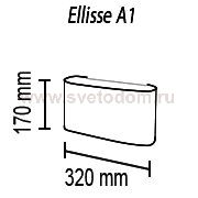Настенный светильник Ellisse A1 10 04g