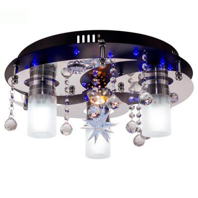 Потолочный светильник Escada 166/3+1PL E27*40W+MR11*35W+LED Chrome