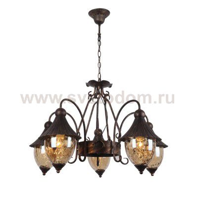Подвесной светильник Escada Bartolo 455/5 E27*60W D780 Bronze