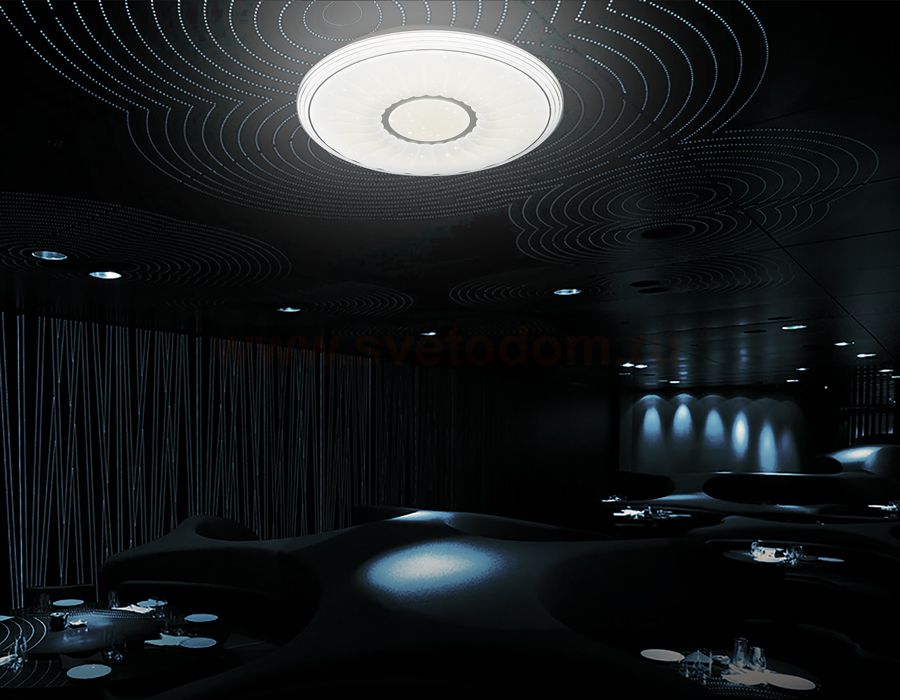 Люстра потолочная Ambrella F11 WH 72W 400*400*85 (ПДУ ИК) ORBITAL