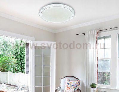 Люстра потолочная Ambrella F14 WH 72W 400*400*85 (ПДУ ИК) ORBITAL