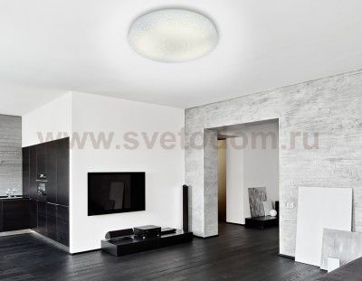 Люстра потолочная Ambrella F21 WH 48W 390*390*90 (ПДУ ИК) ORBITAL