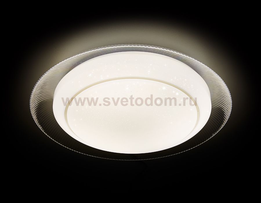 Люстра потолочная Ambrella F46 WH 48W 450*450*60 (ПДУ ИК) ORBITAL