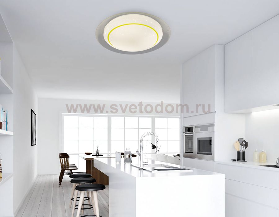 Люстра потолочная Ambrella F46 YL 48W 450*450*60 (ПДУ ИК) ORBITAL