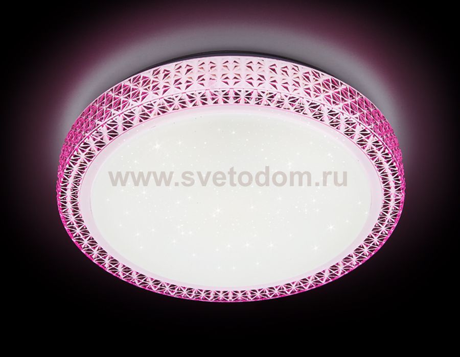 Люстра потолочная Ambrella F85 PI 48W 400*400*90 (ПДУ ИК) ORBITAL