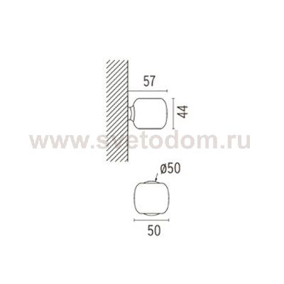 Настенный светильник бра Flos F9477057 Wall