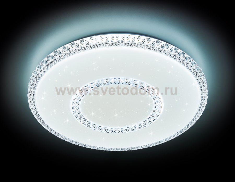 Люстра потолочная Ambrella F99 WH 96W 500*500*80 (ПДУ ИК) ORBITAL