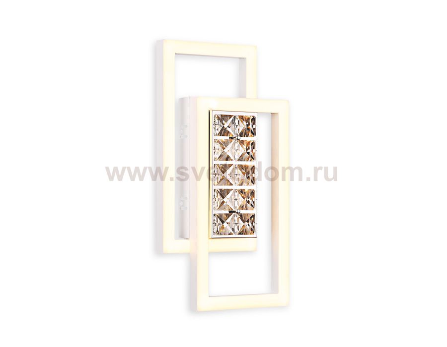 Настенный светильник бра Ambrella FA107 WH белый 15W 3000K 380*200*85 (Без ПДУ) ACRYLICA