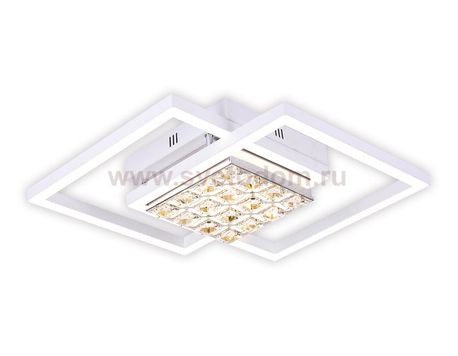 Люстра потолочная Ambrella FA111 WH белый 64W 600*450*110 (ПДУ РАДИО 2.4) ACRYLICA
