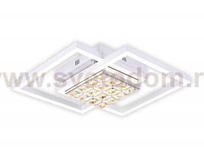 Люстра потолочная Ambrella FA111 WH белый 64W 600*450*110 (ПДУ РАДИО 2.4) ACRYLICA