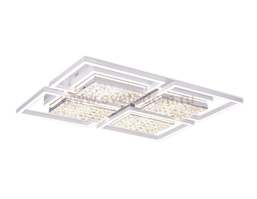 Люстра потолочная Ambrella FA119/4 WH белый 228W 910*710*110 (ПДУ РАДИО 2.4) ACRYLICA