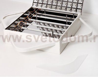 Люстра потолочная Ambrella FA124 WH белый 104W 510*510*110 (ПДУ РАДИО 2.4) ACRYLICA