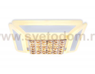 Люстра потолочная Ambrella FA140 WH белый 86W 430*430*110 (ПДУ РАДИО 2.4) ACRYLICA