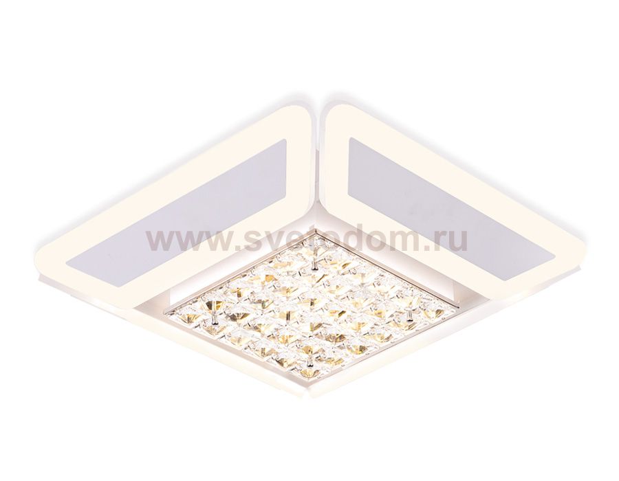 Люстра потолочная Ambrella FA140 WH белый 86W 430*430*110 (ПДУ РАДИО 2.4) ACRYLICA