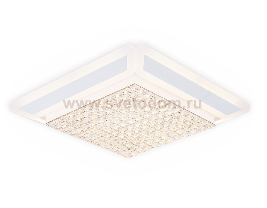Люстра потолочная Ambrella FA141 WH белый 210W 630*630*110 (ПДУ РАДИО 2.4) ACRYLICA
