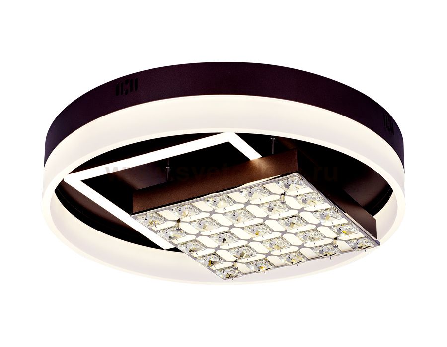 Люстра потолочная Ambrella FA145 CF кофе 104W D500*120 (ПДУ РАДИО 2.4) ACRYLICA