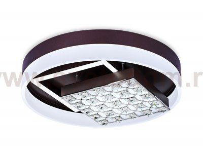 Люстра потолочная Ambrella FA145 CF кофе 104W D500*120 (ПДУ РАДИО 2.4) ACRYLICA