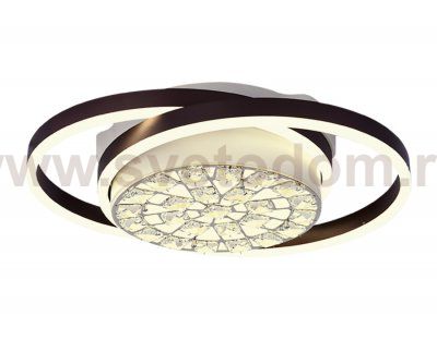 Люстра потолочная Ambrella FA149 WH/CF белый/кофе 94W 500*400*110 (ПДУ РАДИО 2.4) ACRYLICA
