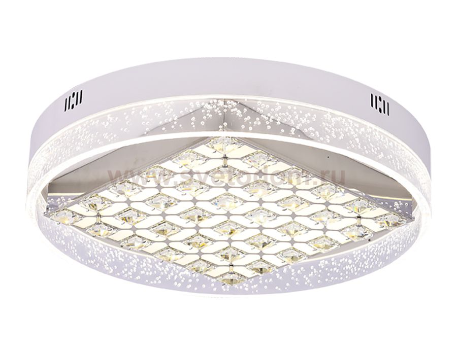 Люстра потолочная Ambrella FA151 WH белый 100W D500*90 (ПДУ РАДИО 2.4) ACRYLICA