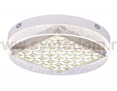 Люстра потолочная Ambrella FA151 WH белый 100W D500*90 (ПДУ РАДИО 2.4) ACRYLICA