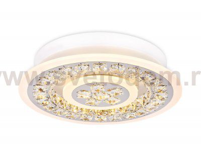 Люстра потолочная Ambrella FA153 WH белый 82W D400*90 (ПДУ РАДИО 2.4) ACRYLICA