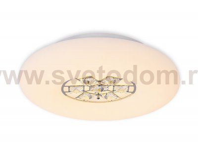 Люстра потолочная Ambrella FA158 WH белый 32W D360*90 (ПДУ РАДИО 2.4) ACRYLICA