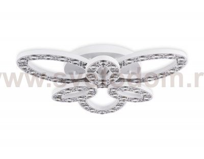 Люстра потолочная Ambrella FA159 WH/CH белый/хром 122W D700*110 (ПДУ РАДИО 2.4) ACRYLICA