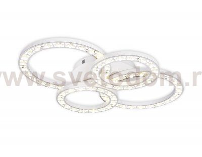 Люстра потолочная Ambrella FA163 WH белый 120W 800*600*120 (ПДУ РАДИО 2.4) ACRYLICA