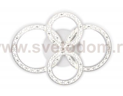 Люстра потолочная Ambrella FA163 WH белый 120W 800*600*120 (ПДУ РАДИО 2.4) ACRYLICA