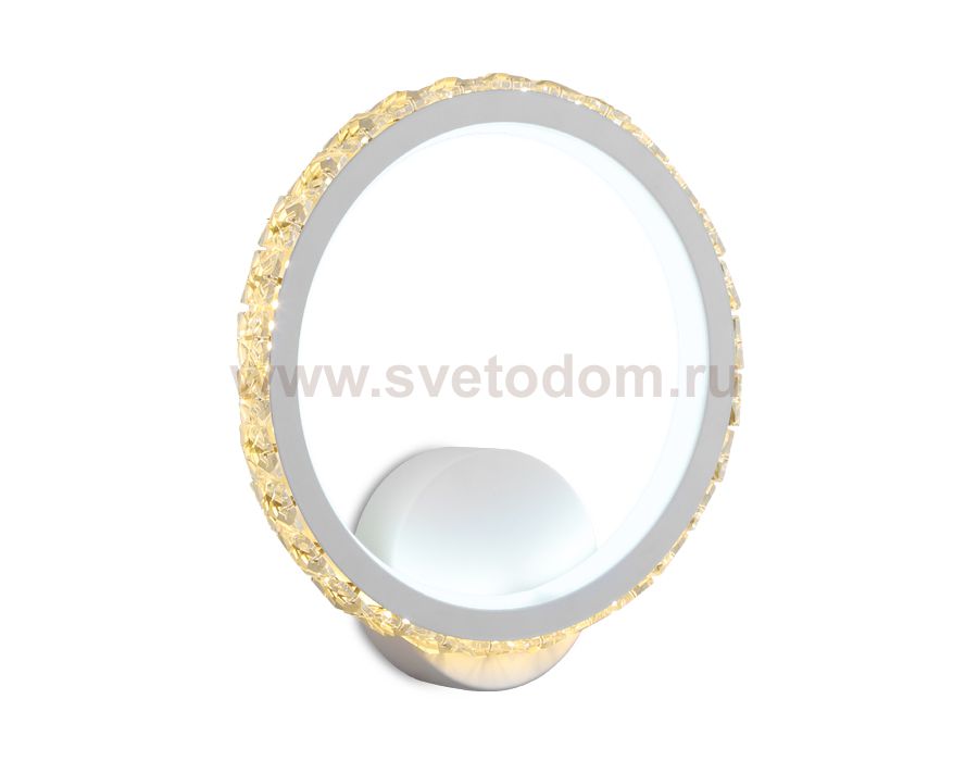 Настенный светильник бра Ambrella FA211 WH белый LED 3000K+6400K 15W 230*250*45 ACRYLICA