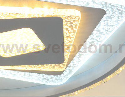 Люстра потолочная Ambrella FA242 WH белый 105W D500*75 (ПДУ РАДИО 2.4) ACRYLICA