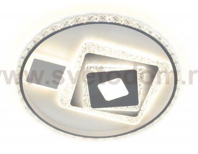 Люстра потолочная Ambrella FA242 WH белый 105W D500*75 (ПДУ РАДИО 2.4) ACRYLICA