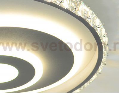 Люстра потолочная Ambrella FA244 WH белый 105W D500*75 (ПДУ РАДИО 2.4) ACRYLICA