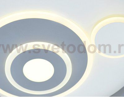 Люстра потолочная Ambrella FA244 WH белый 105W D500*75 (ПДУ РАДИО 2.4) ACRYLICA