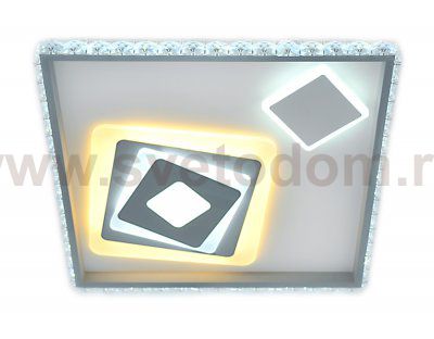 Люстра потолочная Ambrella FA248 WH белый 117W 500*500*75 (ПДУ РАДИО 2.4) ACRYLICA