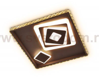 Люстра потолочная Ambrella FA250 CF кофе 109W 490*490*65 (ПДУ РАДИО 2.4) ACRYLICA