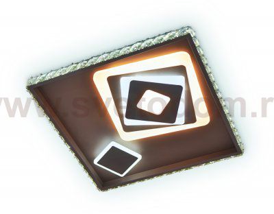 Люстра потолочная Ambrella FA250 CF кофе 109W 490*490*65 (ПДУ РАДИО 2.4) ACRYLICA