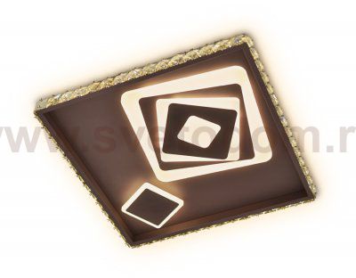 Люстра потолочная Ambrella FA250 CF кофе 109W 490*490*65 (ПДУ РАДИО 2.4) ACRYLICA