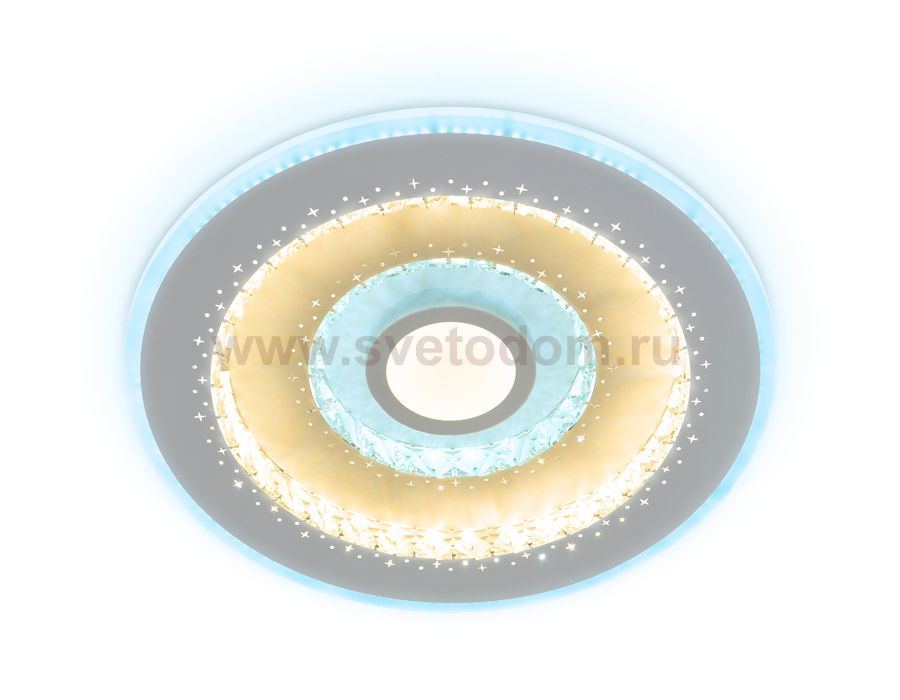 Люстра потолочная Ambrella FA252 WH белый 112W D490*60 (ПДУ РАДИО 2.4) ACRYLICA