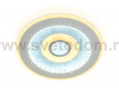 Люстра потолочная Ambrella FA252 WH белый 112W D490*60 (ПДУ РАДИО 2.4) ACRYLICA