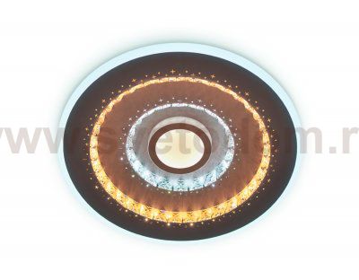 Люстра потолочная Ambrella FA253 CF кофе 112W D490*60 (ПДУ РАДИО 2.4) ACRYLICA