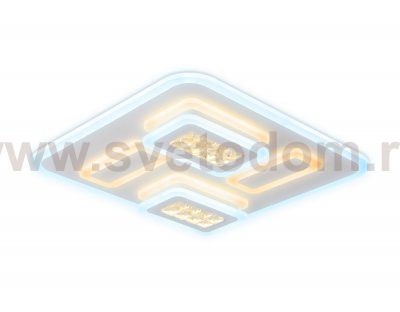 Люстра потолочная Ambrella FA257 GR серый 134W 500*500*80 (ПДУ РАДИО 2.4) ACRYLICA